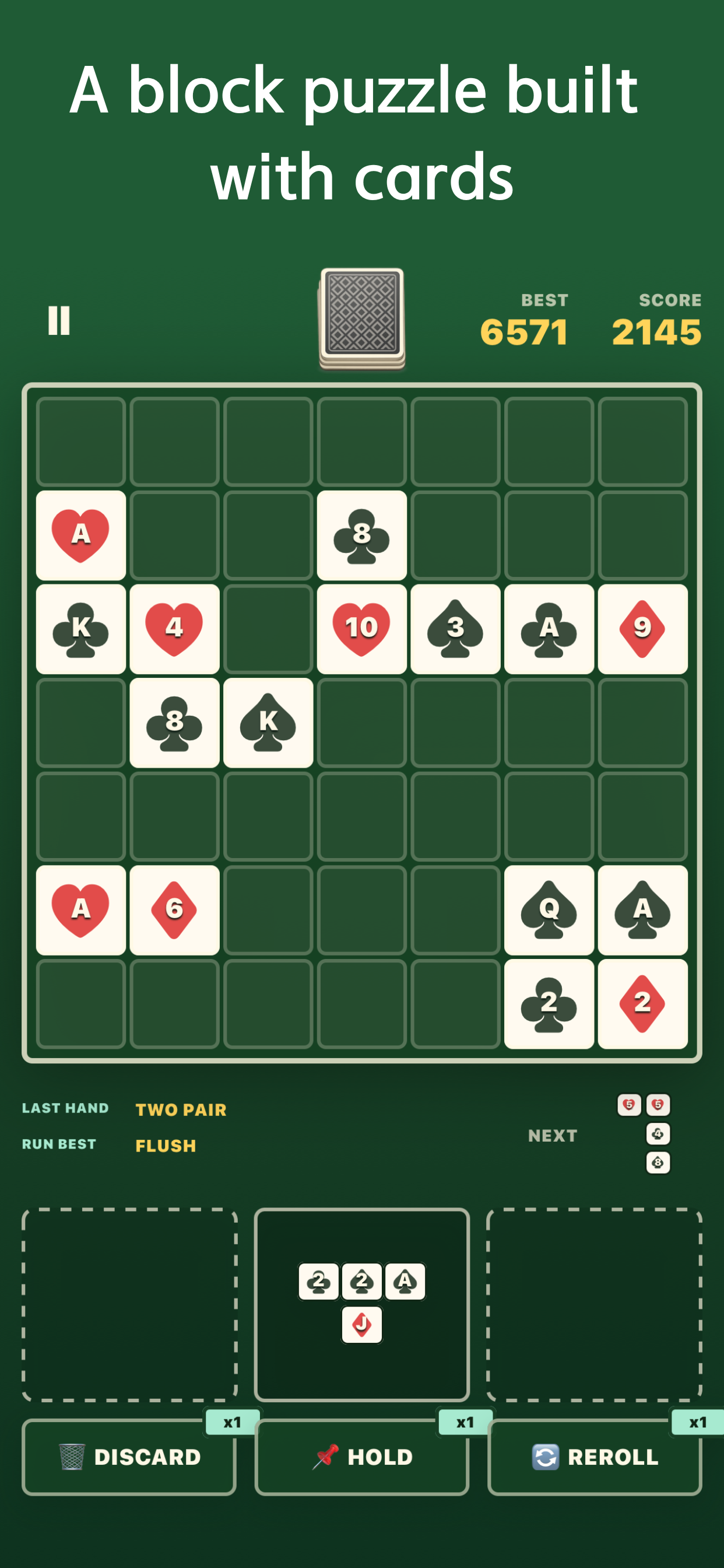 7 Deck Crush hand collection screenshot